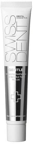 SWISSDENT GENTLE TÄNDScreme, 50 ml mild tandkräm för känsliga tänder, mild och skonsam rengöring för friska och vita tänder