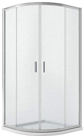 Cabine Paroi Douche Demi-Circulaire 90x90 H185 Opaque 6mm mod. Ready