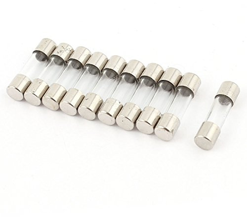 sourcing map 10 StK Schneller Schlag Glas Sicherung 5x20mm 250V 30mA 0.03A