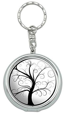 GRAPHICS & MORE Portable Travel Size Pocket Purse Ashtray Keychain with Cigarette Holder Symbols - Tree of Life