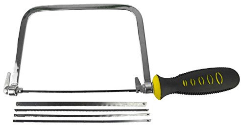 6 / Coping Seghetto da traforo Impugnatura morbida acciaio telaio in metallo con 5 lame TE428