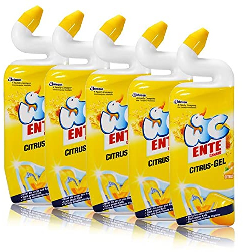 5x WC Ente Citrus-Gel WC Reiniger Citrus 750 ml