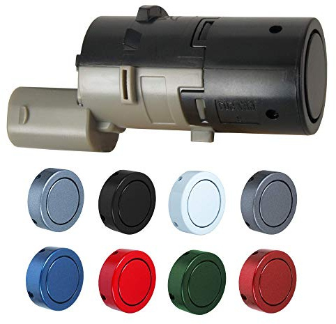 TeileFux24 Parksensor PDC Wagenfarbe für BMW 5er E60 E61 incl. Touring Bis 2007 Vor-Facelift VORNE (U668 Schwarz II)