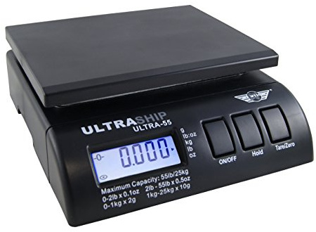 My Weigh Ultra-55 colis pesant jusqu'à 25 kg. Avec porte lettre supplémentaire pour le Broarbeit