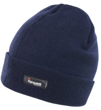 Result Windproof 3M Thinsulate Double Thickness Lightweight Navy Blue One Size Winter Hat