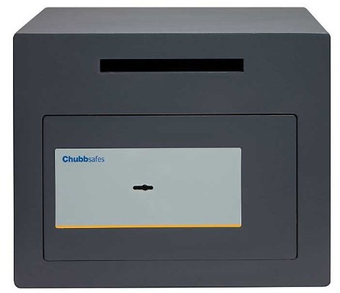 ALD42 - 2 K CHUBBSAFES Tresor Schlüsselsafe spezifische Geldkassette SIGMA DEPOSIT £1K Fahrradschloss 8 mm Stahl Tür BOLTWORK & 39 Liter SLOT zum Schutz des Schlosses 27 kg