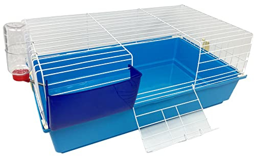 Bunny Large Indoor Rabbit Guinea Pig Cage 80 x 48 x 32 - Blue or Green