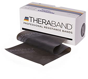 TheraBand 5,50m im Vorratsrolle | Fitnessband | Gymnastikband | Stretchband für Ganzkörpertraining | Widerstandsband | Terrabänder Therapie, Reha |100% Naturlatex