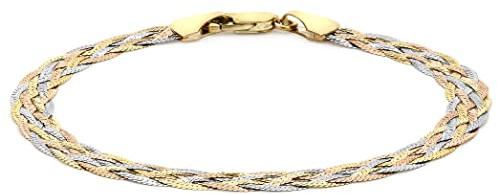 Carissima Gold Damen-Armband 375 Gold 2-farbig