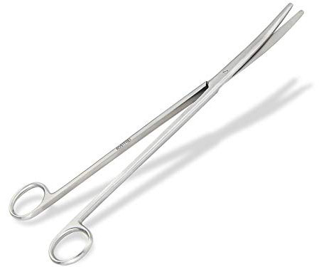 Aquarium Schere Pflanzenschere Gebogen 11,5 cm bis 30 cm Edelstahl (23,0 cm)