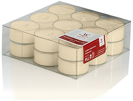 18 velas calientaplatos PC Cup blancas PC Cup galleta, 4 h, 18 x 38 mm