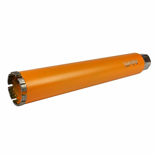 Archer PRO 2-1/2” in. Diamond Turbo Core Drill Bit/Hole Saw for Concrete Drilling and Masonry. 14” Drill Depth, 1-1/4” in. -7 Arbor for Core Drill Stand Rig, Dry and Wet Use