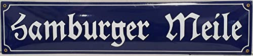 Emaille Straßenschild 16 Farben wählbar Text nach Wunsch 15 cm Höhe bis 21 bis 25 Zeichen ab 1 Stück (bis 10 Zeichen)
