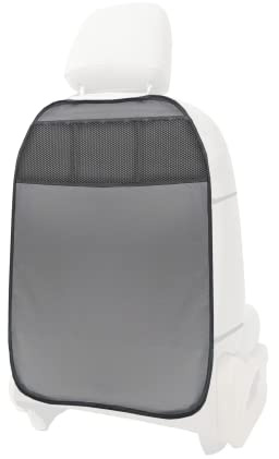 L & P a081g1 en cuir synthétique pour dossier Siège Protège dossier Protection Protège Siège arrière dans gris avec 3 poches