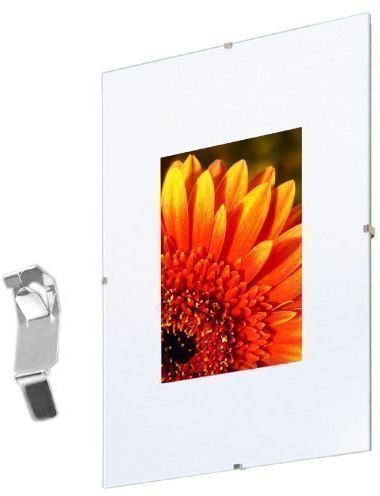 Bilderrahmen Randlos 50x70 cm, Acrylglas - 4er Pack, Rahmenlos Bildhalter Kunststoffglas