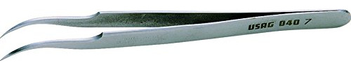 USAG 040/7 U00400022 Pinzetta a Molla con Punte Finissime Curve