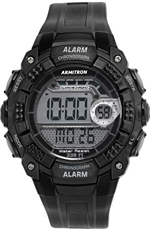 Armitron Sport Men's Digital Chronograph Resin Strap Watch, 40-8209