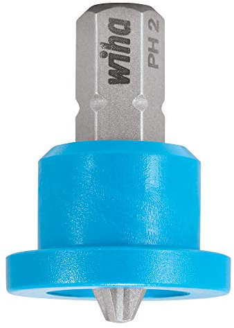 Trend Snappy No.2 Phillips 25mm Long Insert Bits with Plastic Depth Collar for Drywall Screws, Pack of 2, SNAP/DWIPH2/2