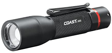 Coast HX5 360 Lumen Fokussierbar LED Taschenlampe in Taschengröße, Schwarz