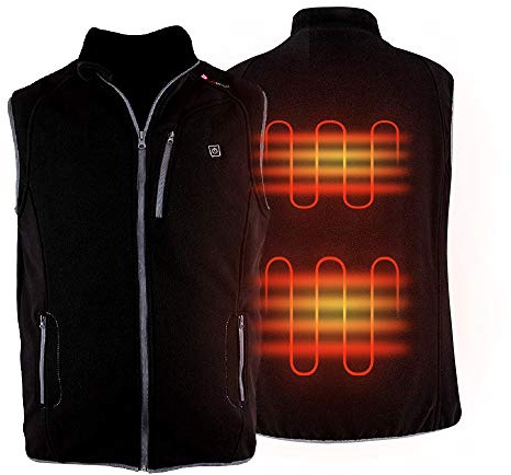 PROSmart Chaleco Calentado Ligero Chaleco Calentador Eléctrico con Batería USB, Unisex (Negro, 2XL)