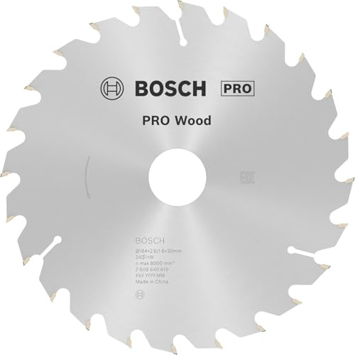Bosch Professional 1x Kreissägeblatt Optiline Wood (Sägeblatt für Holz, Ø 184 x 30 x 2,6 mm, 24 Zähne, Zubehör Kreissäge)