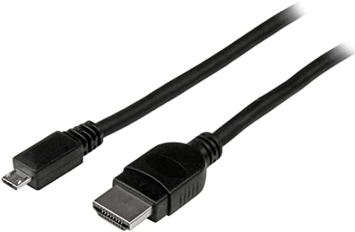 StarTech.com MHDPMM3M - Cable 3m Adaptador Pasivo Conversor MHL para Teléfono Móvil, Audio y Vídeo, compatible con dispositivos MHL de 5 pines solamente