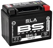 BS Battery 300665 BB4L-B AGM SLA Motorrad Batterie, Schwarz, 12 x 7 x 9.2 cm