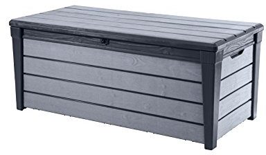 Keter Baule Brushwood Grigio 454 Lt In Resina Cm 145X69.7X60.3 H