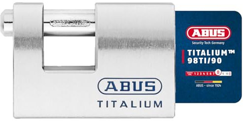 ABUS Titalium-Vorhangschloss 98TI/90, 70747, Grau