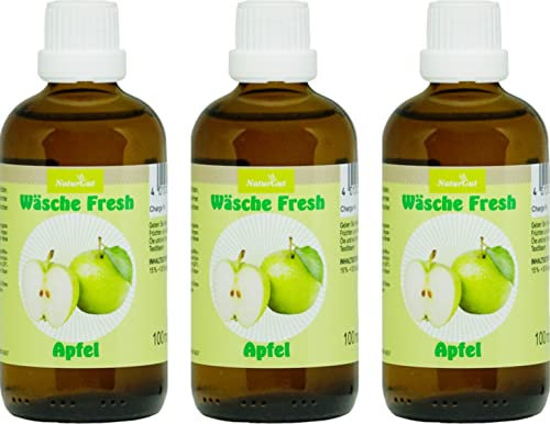NaturGut Wäsche Fresh Apfel Wäscheduft Wäscheparfüm Wäsche Duft 100 ml das Aroma grüner Äpfel 3x100ml Sparpaket