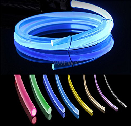 YWEWY 3.28ft PMMA Plastic Side Glow Optic Fiber for LED Light Source (0.40in)