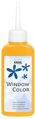 Kreul fönsterfärg, 80 ml gyllene gul