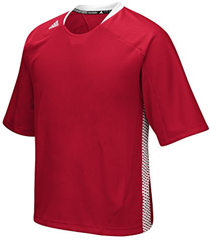Adidas Climalite Zingo Mens Lacrosse Jersey L Power Red-White