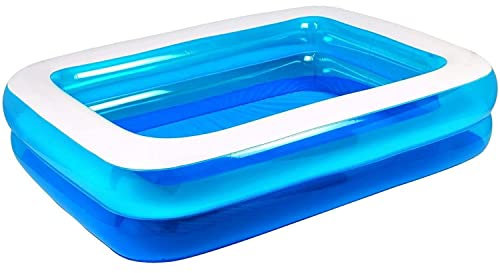 Giant Rectangular Family Size Swimming Paddling Pool Fun (79X59X20Inch)