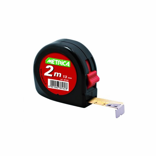 Metrica Rollbandmaß mit Stopp, 2 m, Schwarz, Klasse II, Automatik, 38162