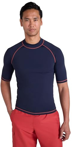 Mountain Warehouse Mens UV Short Sleeve Rash Vest Cobalt L