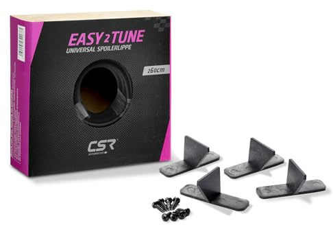 CSR-Automotive Easy²Tune Universal Spoilerlippe zum ankleben mit Halter-Set 12-TLG. PS029