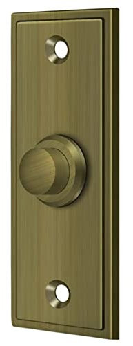 Deltana bbs333u 3–1/10,2 cm X 1–1/10,2 cm massivem Messing Moderne rechteckig Bell Button messing antik-optik