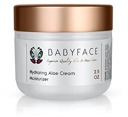 Babyface Hydrating Aloe Cream Moisturizer with Aloe Vera, Jojoba & Rooibos Tea - Lightweight. 2.5 oz.