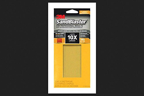 Papel de lija 1/3sht180g 6pk