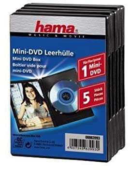 Hama Mini DVD Leerhülle 5er Pack, 8cm, schwarz