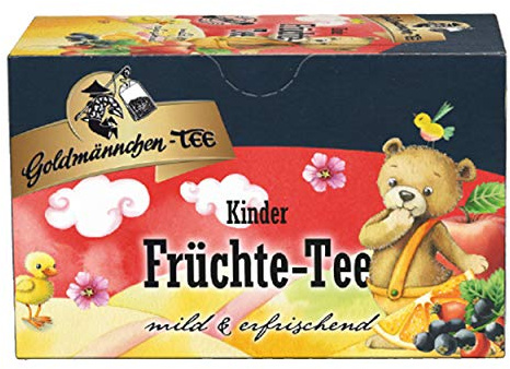 Goldmännchen Kinder Früchtetee, 20 einzeln versiegelte Teebeutel