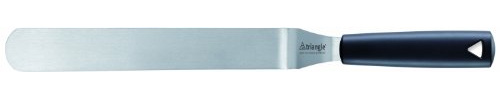 triangle Streichpalette gewinkelt 25 cm – Konditorpalette Made in Germany | Spirit, Streichpalette aus Edelstahl, ergonomischer Griff, ideal für Torten, Ganache & Glasuren