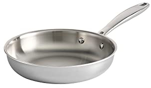 Tramontina Signature Tri-Ply Clad Stainless Steel 8-Inch Small Frying Pan, Induction-Ready Skillet, Dishwasher-Safe, NSF-Certified, Made in Brazil