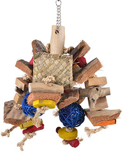 Java | Chunky Monster S | ca. 25 x 23 x 18 cm | Kaffeeholz Sittich- und Papageienspielzeug