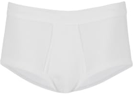 Trigema Herrtrosa finribbade, 2-pack, enfärgad, Vit (vit 001), L
