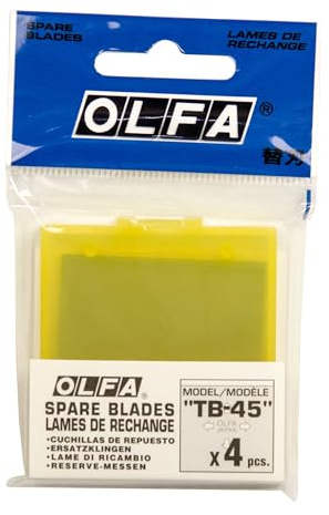 4 Ersatzklingen (TB45) für das Olfa Schneidemesser T 45