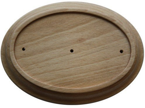 Holz Rahmen Oval Buche 10 x 13,5 cm Wandhalter für 7 x 10,5 cm Jugendstil Emaille Schilder