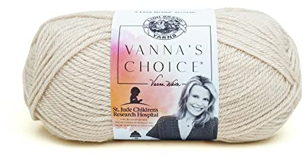 (1 Skein) Lion Brand Yarn Vanna's Choice Yarn, Linen