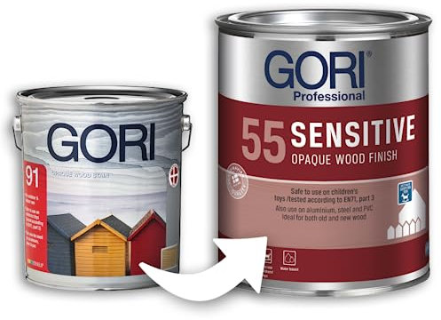 Gori 55 SENSITIVE -3000 GIALLO MAIS 0,75 l - Vernice e smalto coprente a base d'acqua